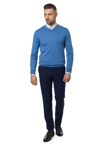 Синий демисезонный пуловер пуловер Arber