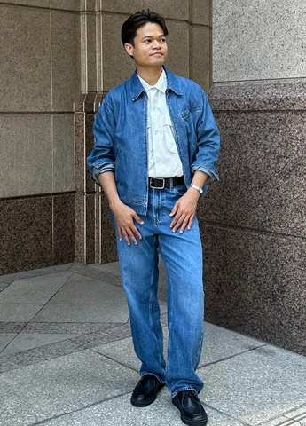 Синя демісезонна куртка Uniqlo