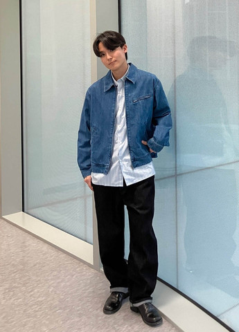 Синя демісезонна куртка Uniqlo