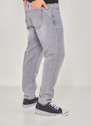 Серые демисезонные джинсы мом j19251 36 серый (2000904470464) Figo