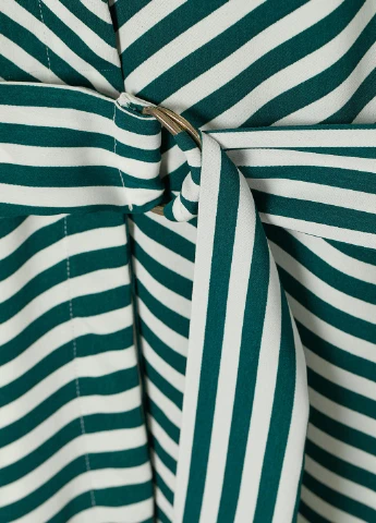 Комбінована кежуал сукня кльош, сукня-сорочка H&M в смужку