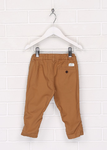 Светло-коричневые кэжуал демисезонные брюки зауженные H&M