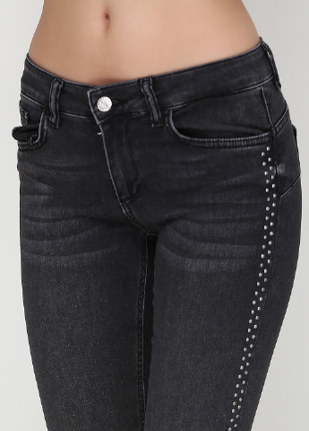 Темно-серые демисезонные скинни джинсы Liu-Jo