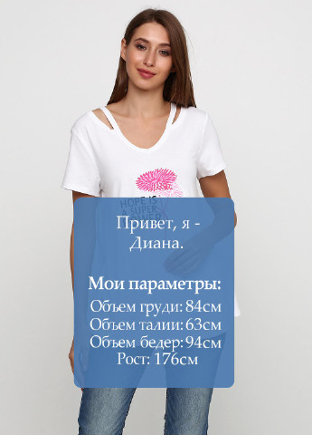 Белая летняя майка Francesca's