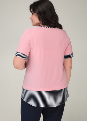 Розовая летняя футболка A'll Posa