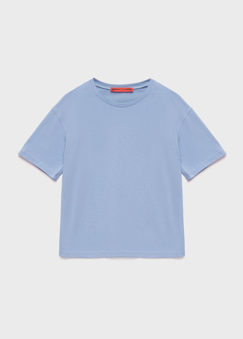 Блакитна літня футболка жіноча оверсайз KASTA design