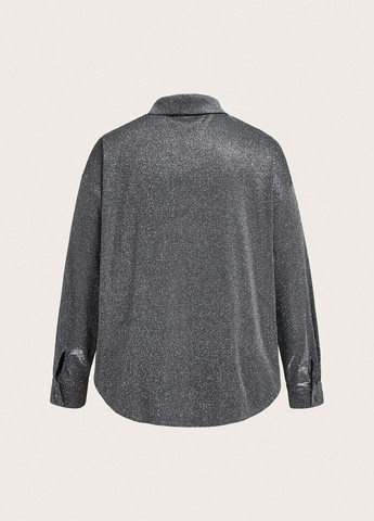 Срібна блуза SHEIN