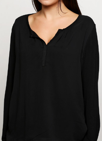 Черная демисезонная блуза LH