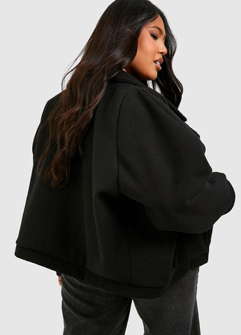 Чорна демісезонна куртка косуха Boohoo