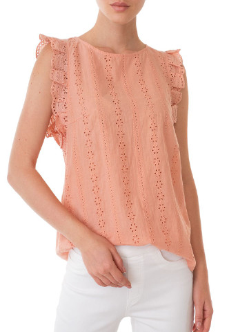 Розовая летняя блуза Oui