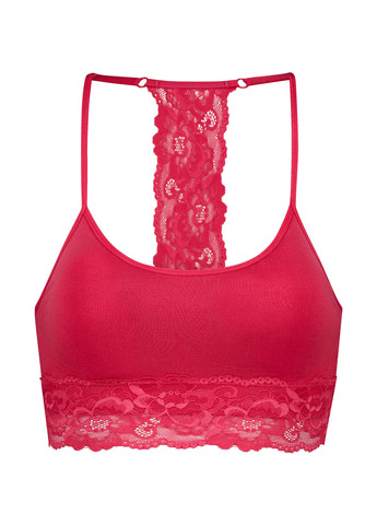 Рожевий топ бюстгальтер Hunkemoller без кісточок поліамід