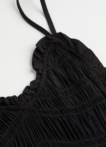 Чорна кежуал, коктейльна сукня футляр H&M однотонна