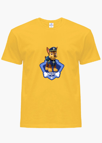 Жовта демісезонна футболка дитяча щенячий патруль (paw patrol) (9224-1610) MobiPrint