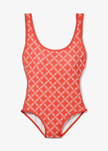 Красный летний купальник слитный Michael Kors