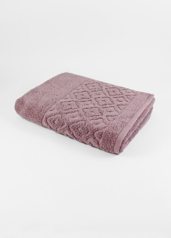 Bulgaria-Tex полотенце махровое lima, жаккардовое, с бордюром, пепел розы, размер 50x90 cm темно-розовый производство - Болгария