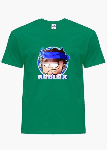 Зеленая демисезонная футболка детская роблокс (roblox)(9224-1224) MobiPrint