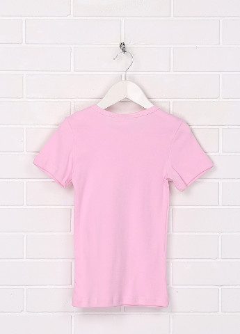 Светло-лиловая летняя футболка Роза