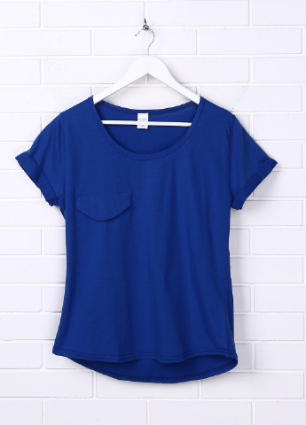 Темно-синяя летняя футболка Трикомир
