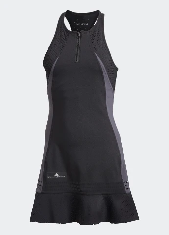 Чорна спортивна сукня adidas однотонна