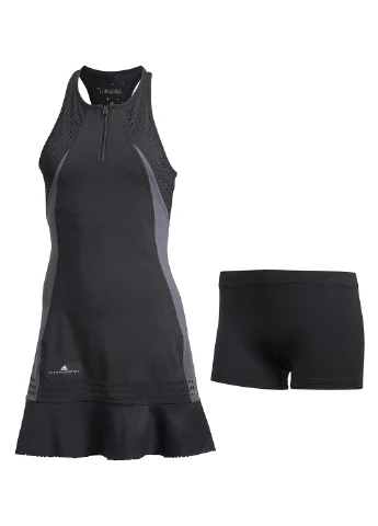 Чорна спортивна сукня adidas однотонна