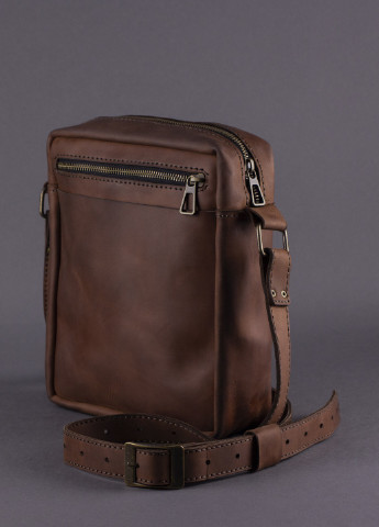 Мужская сумка через плечо - Натуральная итальянская кожа (Размеры 27х21х7 см) - Коричневая (nas180302) Anchor Stuff messenger (252338979)