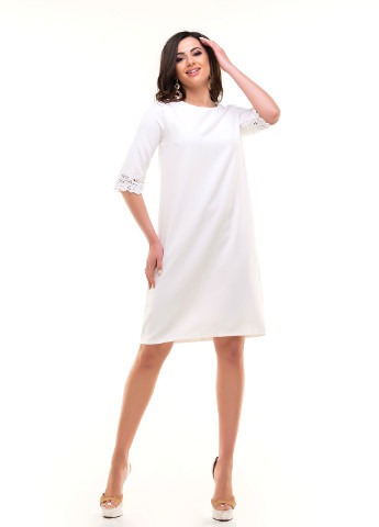 Білий кежуал сукня Ravol однотонна