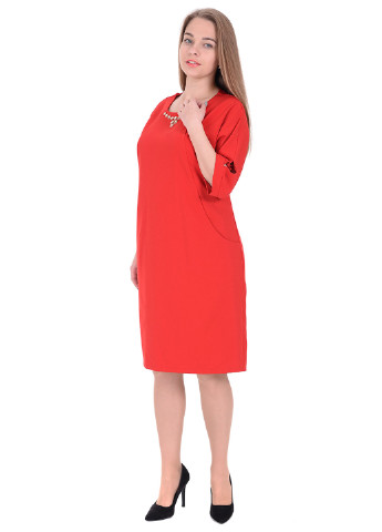 Красное кэжуал платье с длинным рукавом Richmond