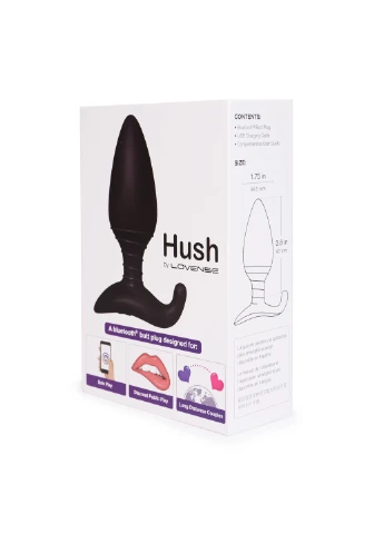 Анальна смарт вібропробка Hush, розмір L Lovense (251880015)