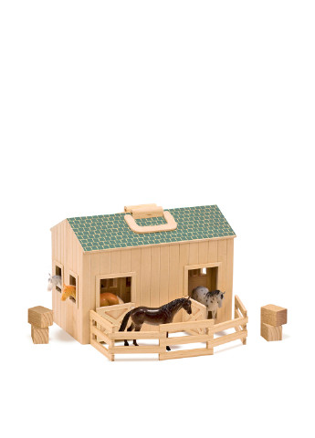 Дерев'яна стайня з конячками, 35х26х19, 5 см Melissa & Doug (251711124)