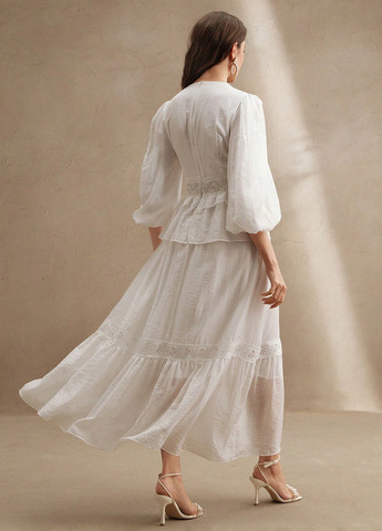 Білий святковий сукня а-силует SHEIN однотонна