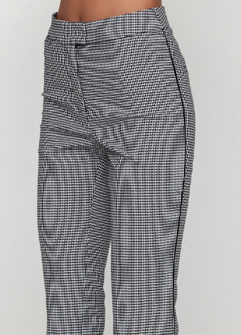 Черно-белые кэжуал демисезонные клеш брюки H&M