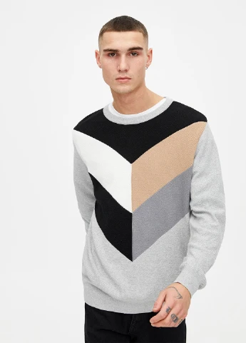 Світло-сірий демісезонний джемпер джемпер Pull & Bear