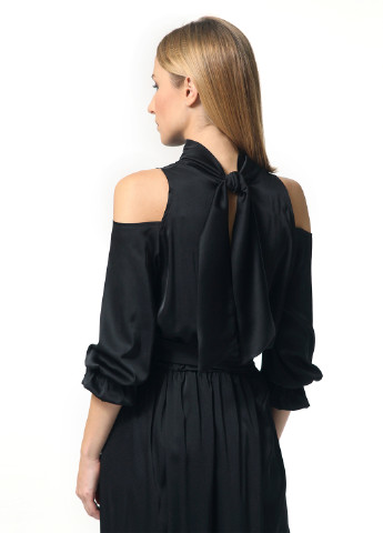 Черное кэжуал платье клеш Lada Lucci однотонное