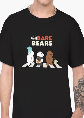 Черная футболка мужская вся правда о медведях (we bare bears) (9223-2666-1) xxl MobiPrint