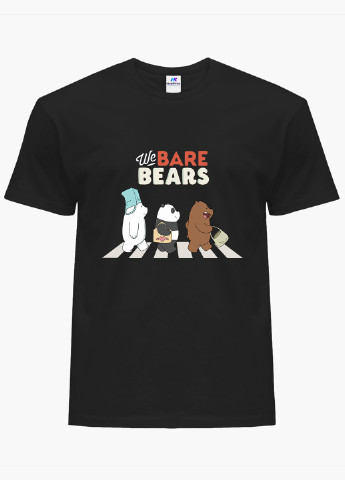 Черная футболка мужская вся правда о медведях (we bare bears) (9223-2666-1) xxl MobiPrint