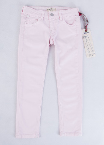 Светло-розовые демисезонные зауженные джинсы Chipie