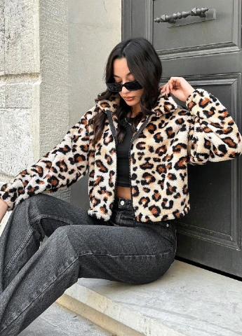 Бежевая демисезонная куртка SHEIN
