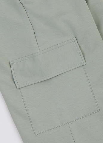 Зеленые кэжуал демисезонные карго, палаццо брюки Garnamama