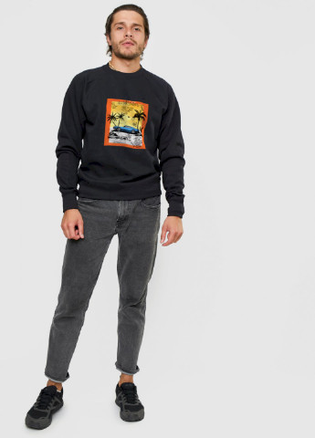 Черный свитшот мужской YAPPI рисунок (251424179)