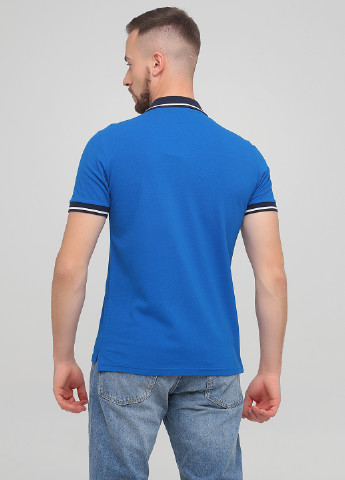 Светло-синяя футболка-поло для мужчин Ellesse однотонная