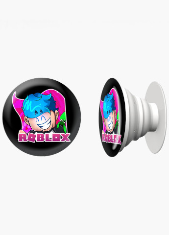 Попсокет (Popsockets) тримач для смартфону Роблокс (Roblox) (8754-1223) Чорний MobiPrint (216748436)