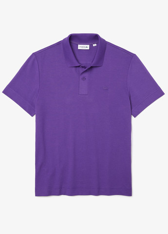 Фиолетовая футболка-поло для мужчин Lacoste однотонная