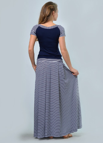 Синий летний комплект (топ, юбка) Lila Kass