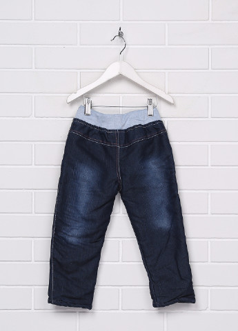 Темно-синие зимние прямые джинсы Style
