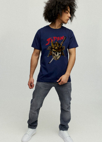 Темно-синяя футболка мужская YAPPI