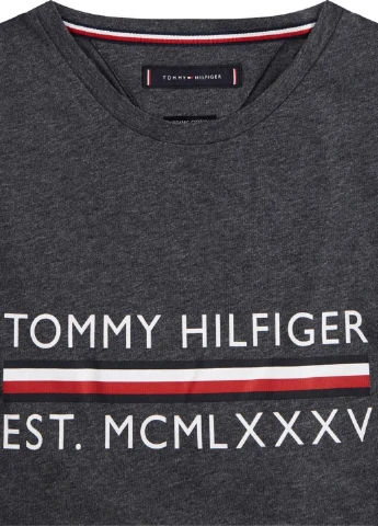 Темно-серая футболка Tommy Hilfiger