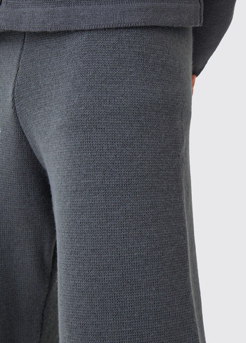 Графитовые кэжуал демисезонные прямые брюки Boohoo