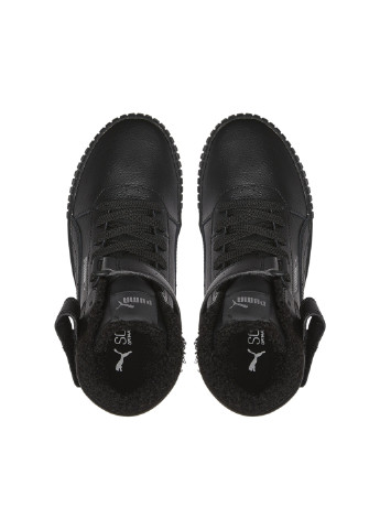 Черные детские кроссовки carina 2.0 mid winter sneakers youth Puma