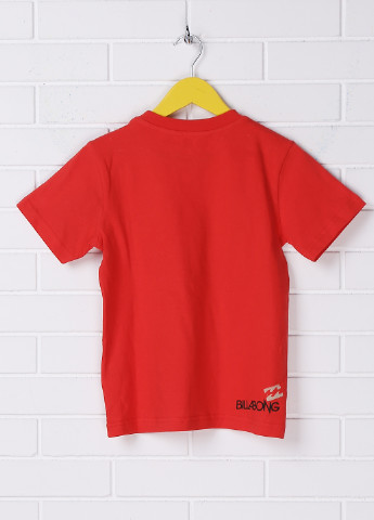 Красная летняя футболка Billabong