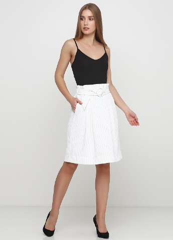 Белая кэжуал в полоску юбка H&M